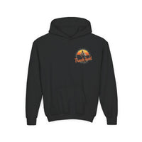 Thumbnail for Hardy Truck Bed Double Sided Youth Hoodie - Sunlit Funlit Country Music Tees