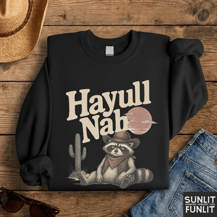 Hayull Nah Raccoon Crewneck Sweatshirt