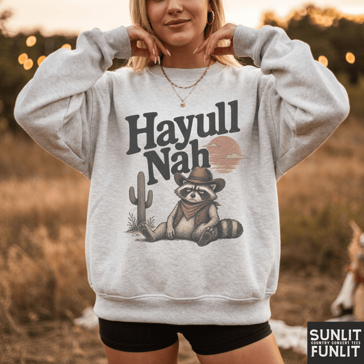 Hayull Nah Raccoon Crewneck Sweatshirt