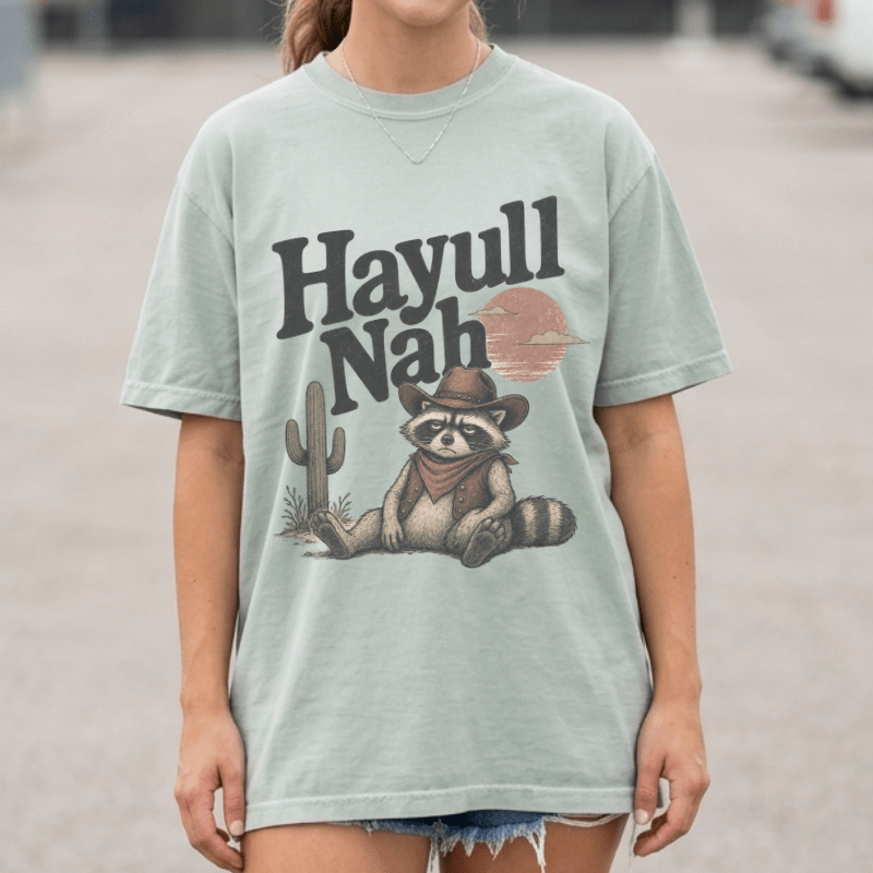 Hayull Nah Raccoon Tee
