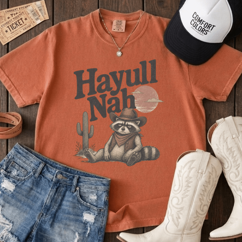Hayull Nah Raccoon Tee