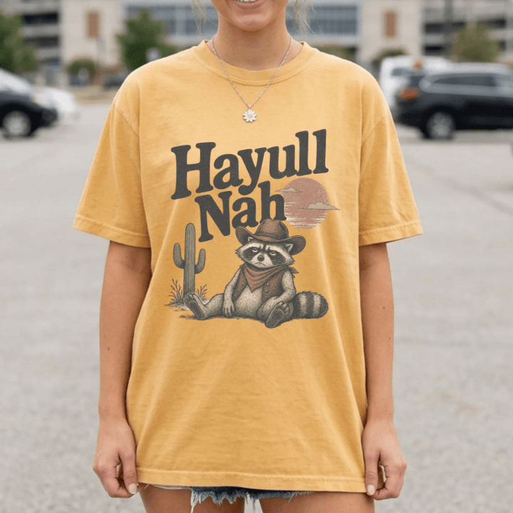 Hayull Nah Raccoon Tee