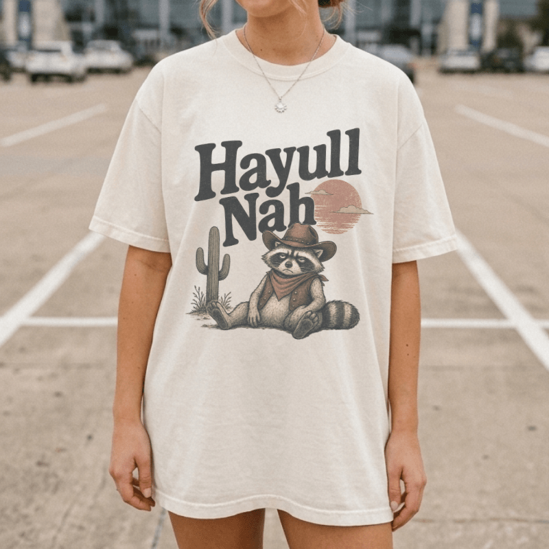 Hayull Nah Raccoon Tee
