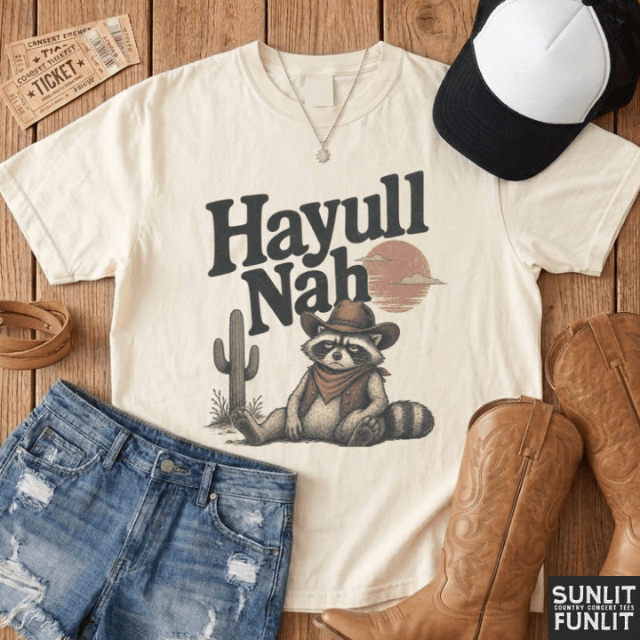 Hayull Nah Raccoon Tee