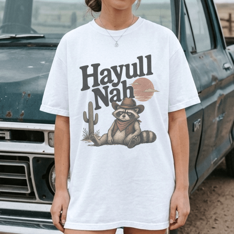Hayull Nah Raccoon Tee