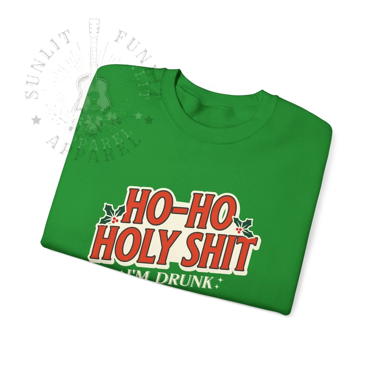 Ho Ho Holy Sh*t NSFW Funny Christmas Sweater - Sunlit Funlit Country Music Tees