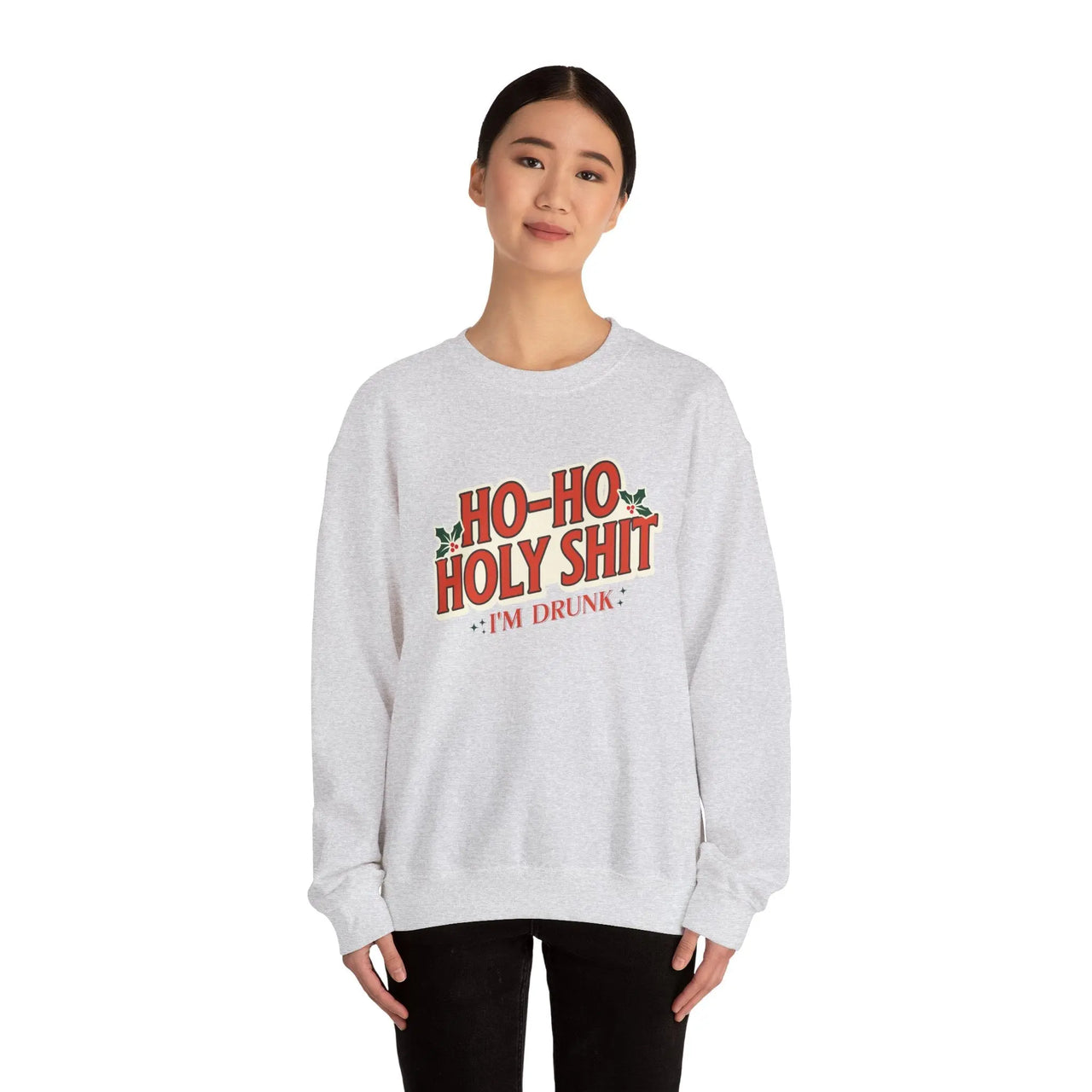 Ho Ho Holy Sh*t NSFW Funny Christmas Sweater - Sunlit Funlit Country Music Tees
