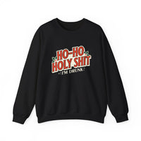 Thumbnail for Ho Ho Holy Sh*t NSFW Funny Christmas Sweater - Sunlit Funlit Country Music Tees