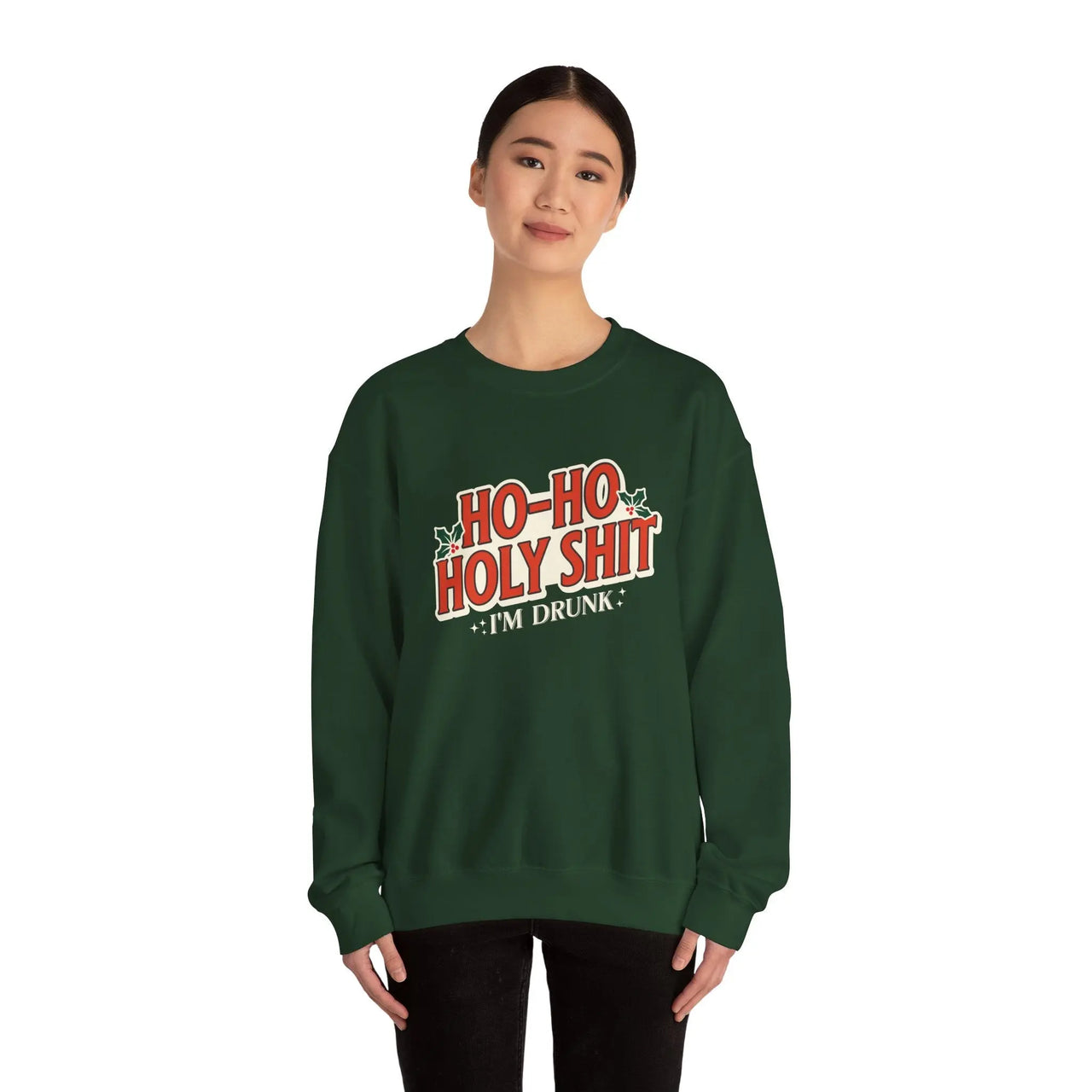 Ho Ho Holy Sh*t NSFW Funny Christmas Sweater - Sunlit Funlit Country Music Tees