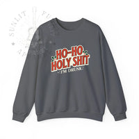 Thumbnail for Ho Ho Holy Sh*t NSFW Funny Christmas Sweater - Sunlit Funlit Country Music Tees
