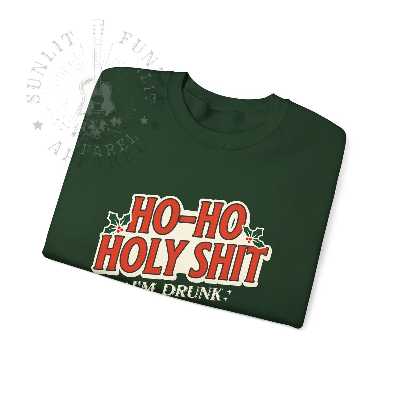Ho Ho Holy Sh*t NSFW Funny Christmas Sweater - Sunlit Funlit Country Music Tees