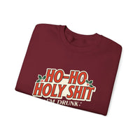 Thumbnail for Ho Ho Holy Sh*t NSFW Funny Christmas Sweater - Sunlit Funlit Country Music Tees