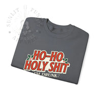 Thumbnail for Ho Ho Holy Sh*t NSFW Funny Christmas Sweater - Sunlit Funlit Country Music Tees