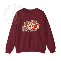 Thumbnail for Ho Ho Holy Sh*t NSFW Funny Christmas Sweater - Sunlit Funlit Country Music Tees