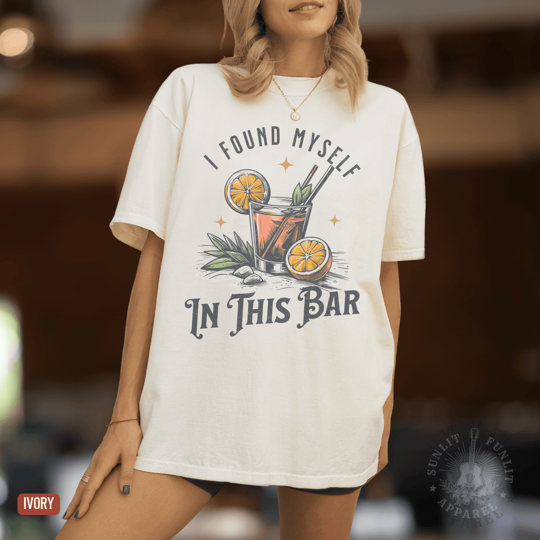 I Found Myself In This Bar Tee - Sunlit Funlit | Graphic Tees for Country Concert Addicts