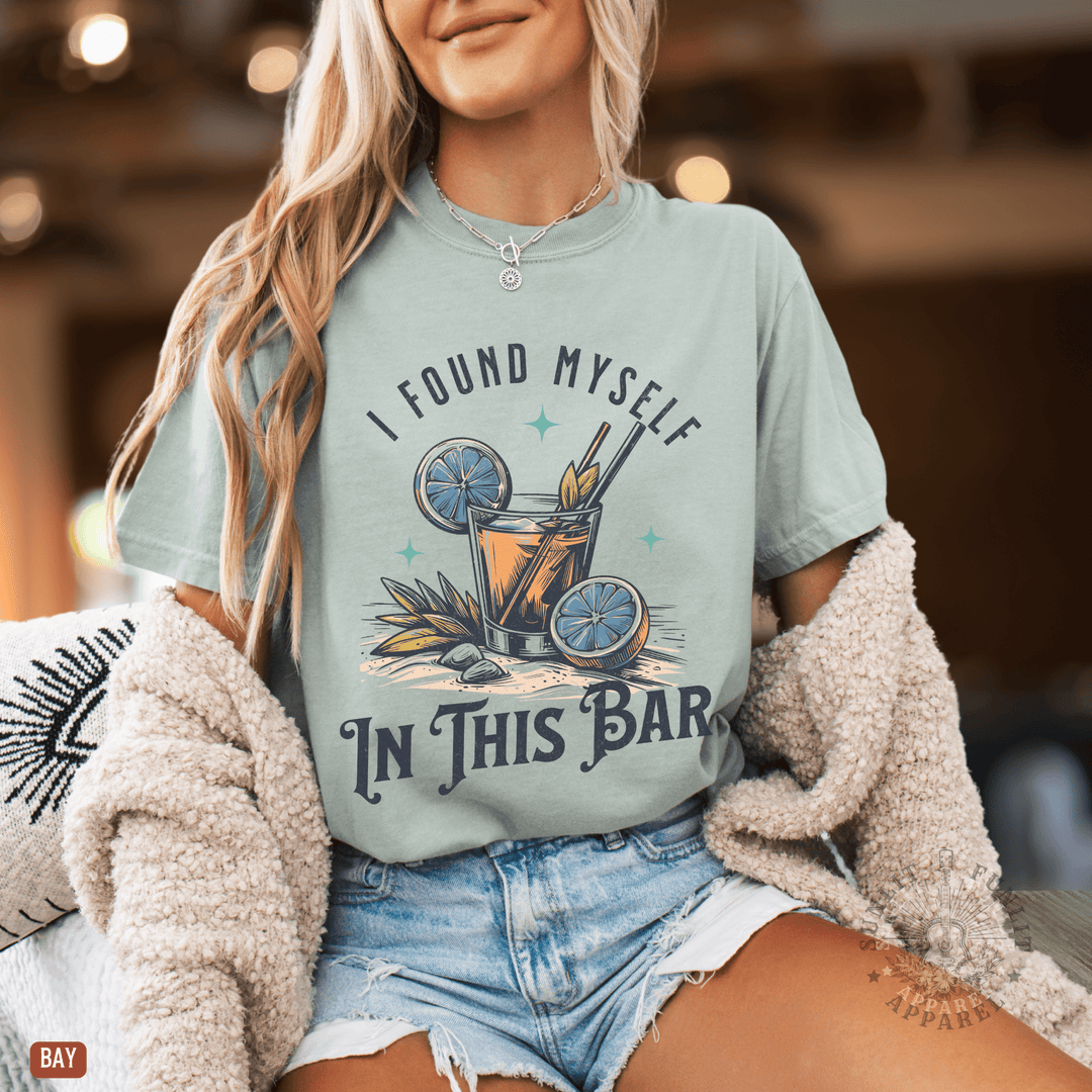 I Found Myself In This Bar Tee - Sunlit Funlit | Graphic Tees for Country Concert Addicts