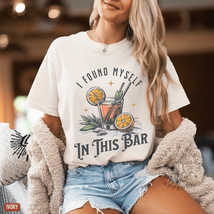 I Found Myself In This Bar Tee - Sunlit Funlit | Graphic Tees for Country Concert Addicts
