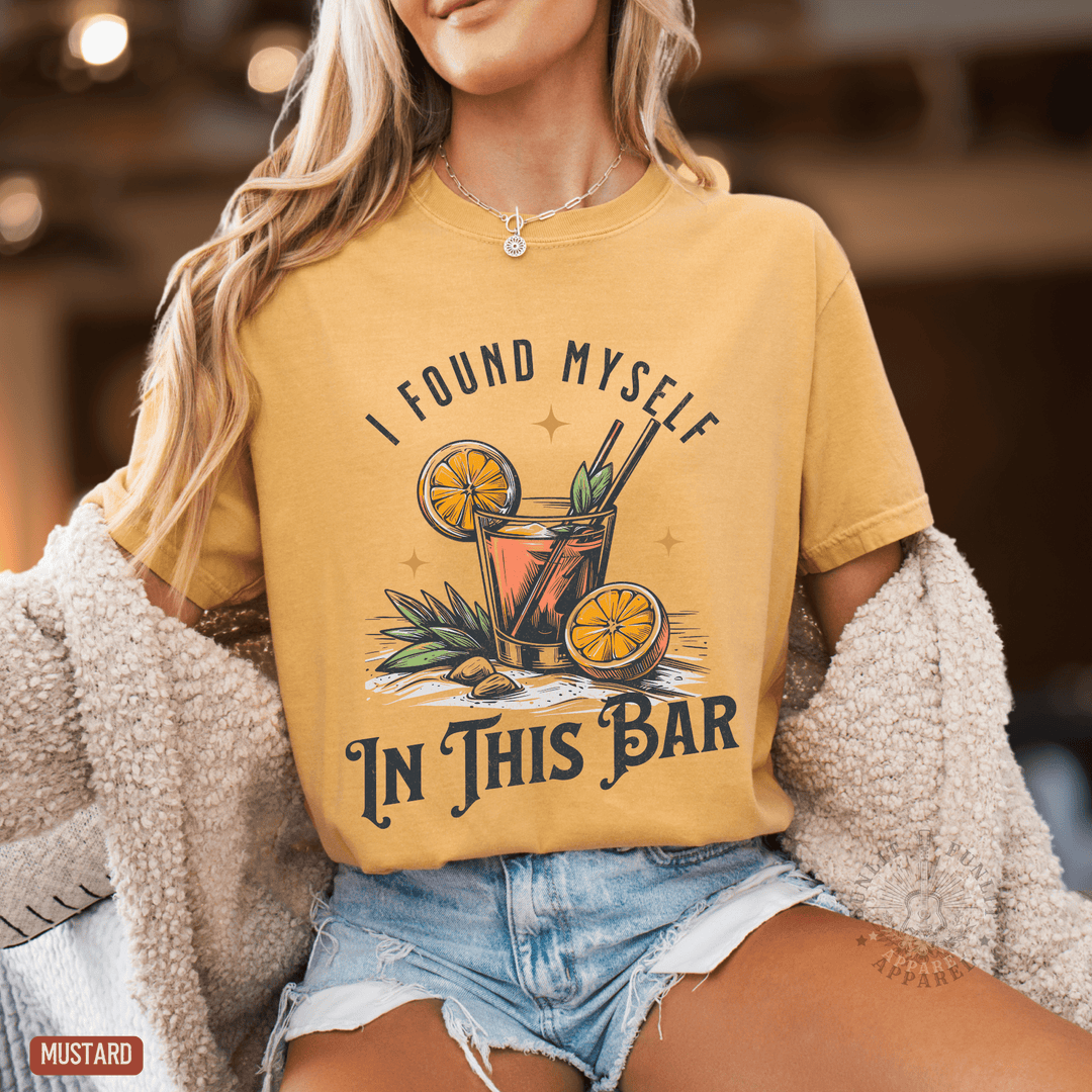 I Found Myself In This Bar Tee - Sunlit Funlit | Graphic Tees for Country Concert Addicts