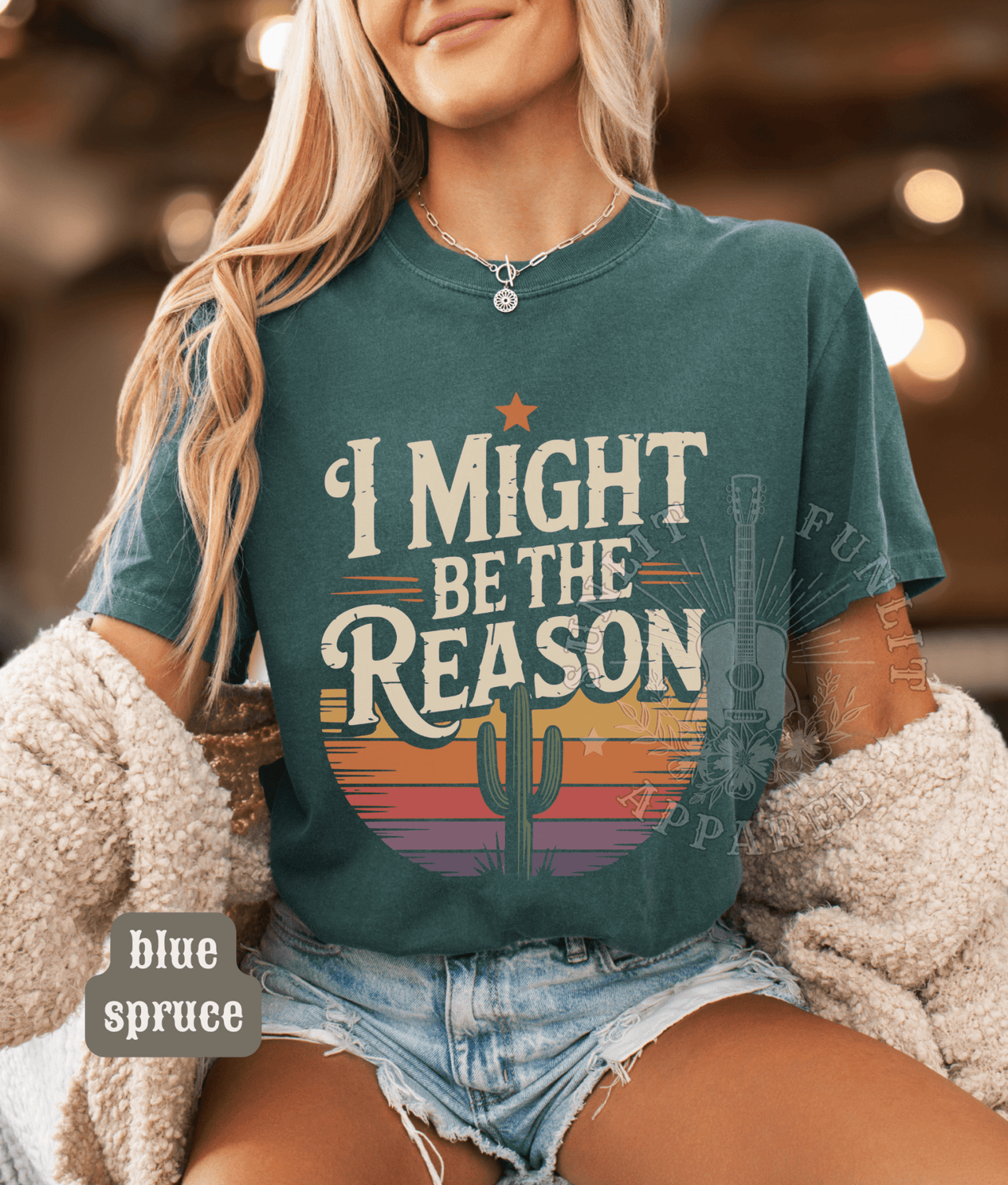 I Might Be The Reason Country Concert Tee - Sunlit Funlit | Graphic Tees for Country Concert Addicts