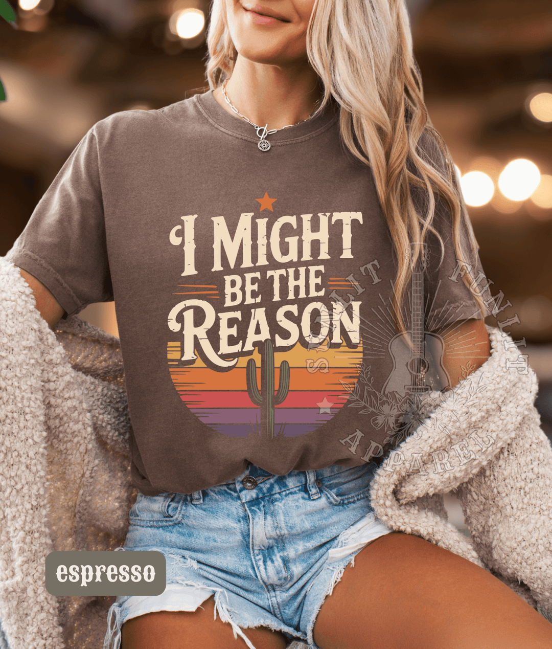 I Might Be The Reason Country Concert Tee - Sunlit Funlit | Graphic Tees for Country Concert Addicts