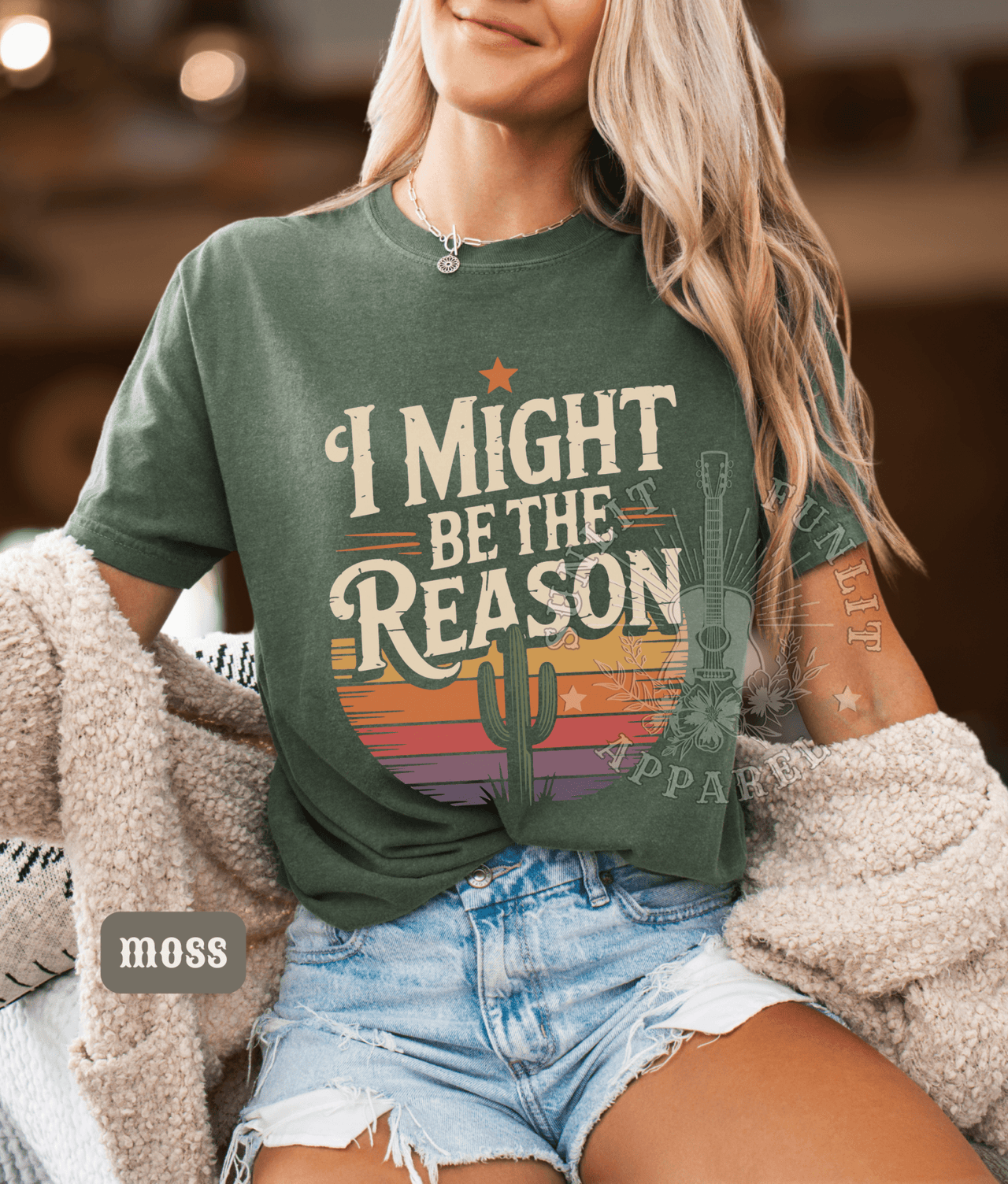 I Might Be The Reason Country Concert Tee - Sunlit Funlit | Graphic Tees for Country Concert Addicts