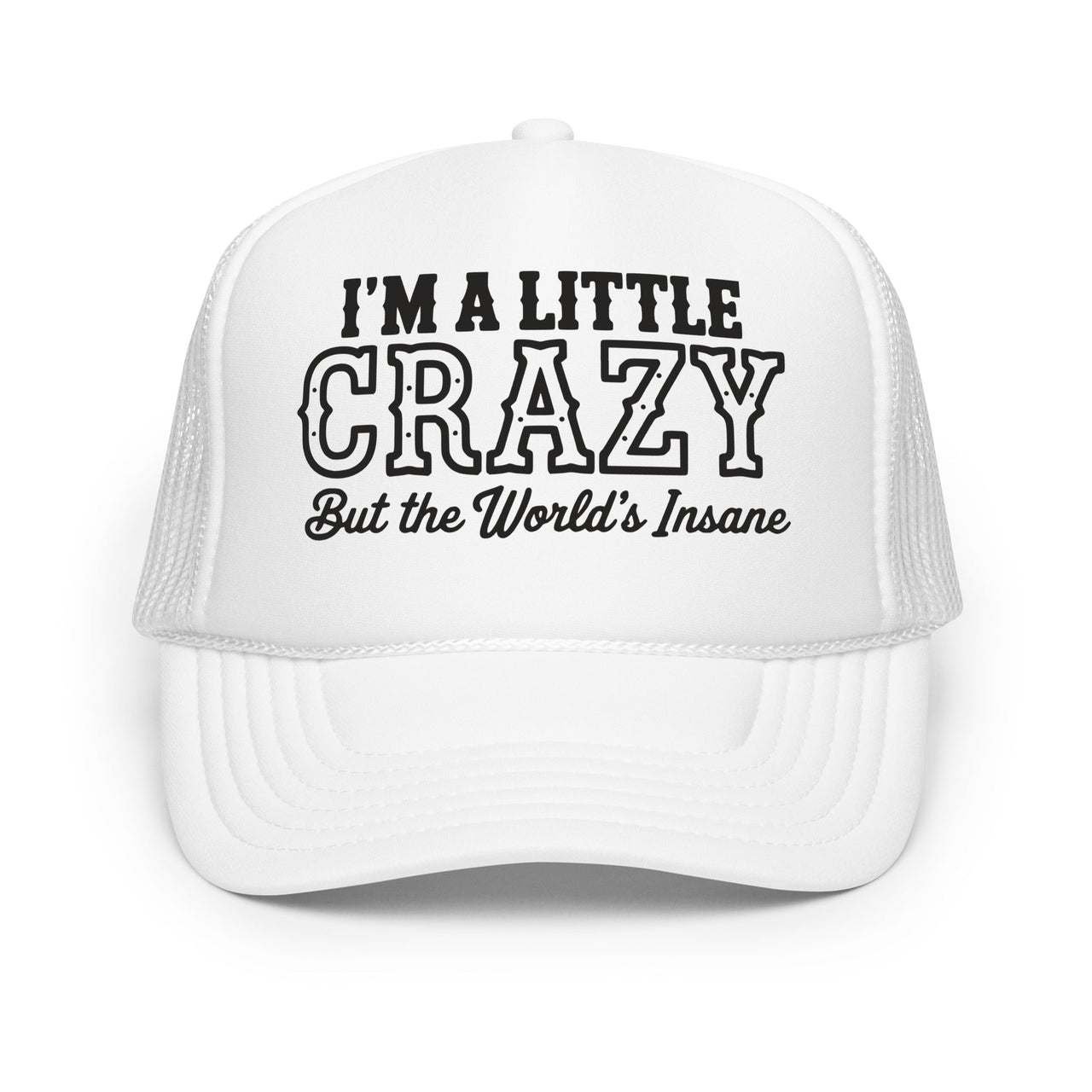 I&39;m A Little Crazy Wallen Trucker Hat, Country Trucker Hats, Sand In My Boots Festival, The World&39;s Insane, Wallen Merch, Friend Group Hats - Sunlit Funlit Country Music Tees
