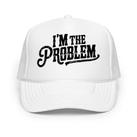 Thumbnail for I&39;m The Problem Hat, Wallen Trucker Hat, Sand In My Boots Festival, Country Trucker Hats, Country Music Hat, Wallen Merch, Southern Theme - Sunlit Funlit Country Music Tees