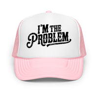 Thumbnail for I&39;m The Problem Hat, Wallen Trucker Hat, Sand In My Boots Festival, Country Trucker Hats, Country Music Hat, Wallen Merch, Southern Theme - Sunlit Funlit Country Music Tees