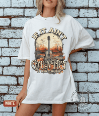 Thumbnail for If It Ain't Country Music Fan Tee - Sunlit Funlit | Graphic Tees for Country Concert Addicts