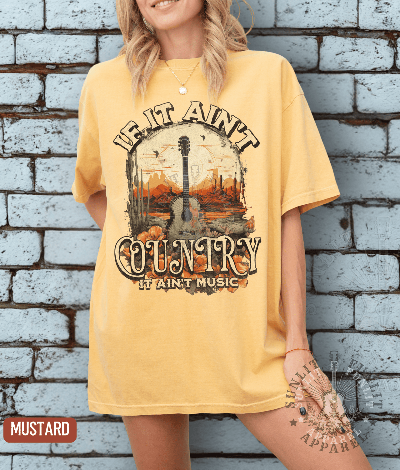 If It Ain't Country Music Fan Tee - Sunlit Funlit | Graphic Tees for Country Concert Addicts