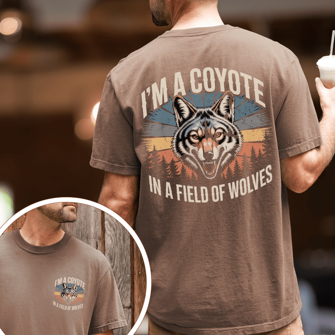 I'm A Coyote Men's Double Sided T-Shirt