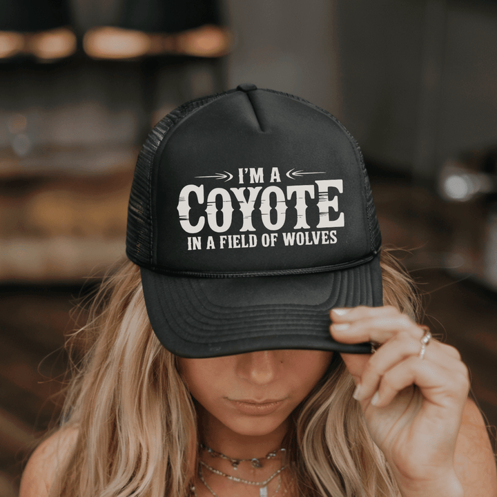 I'm a Coyote Wallen Trucker Hat - Sunlit Funlit | Graphic Tees for Country Concert Addicts