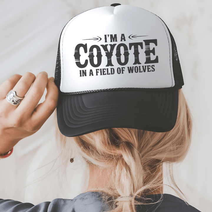 I'm a Coyote Wallen Trucker Hat - Sunlit Funlit | Graphic Tees for Country Concert Addicts