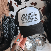 Thumbnail for I’m a Little Crazy Country Trucker Hat - Sunlit Funlit | Graphic Tees for Country Concert Addicts