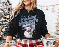 Thumbnail for I'm Having a F*cking Meltdown NSFW Funny Christmas Sweater - Sunlit Funlit | Graphic Tees for Country Concert Addicts