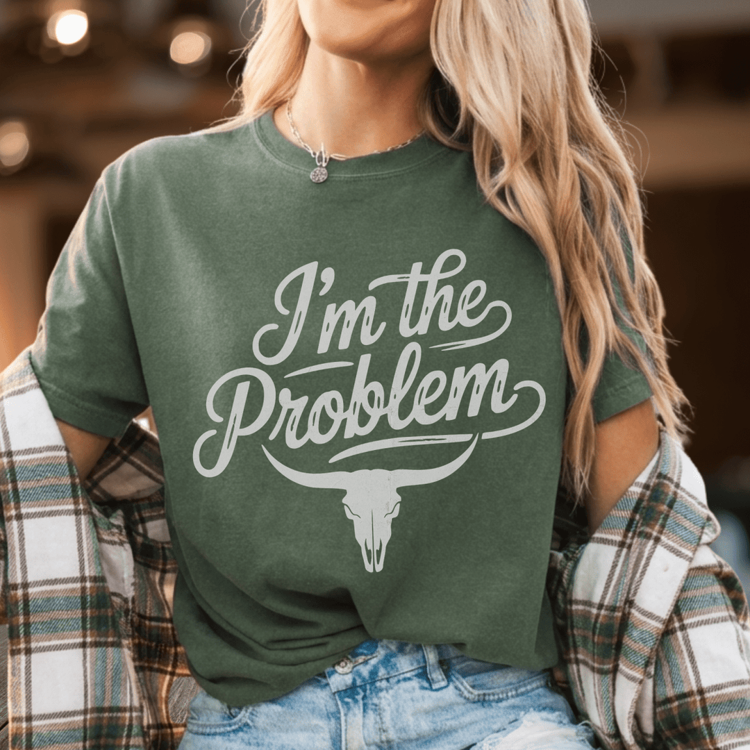 I'm the Problem Country Concert Shirt - Sunlit Funlit | Graphic Tees for Country Concert Addicts