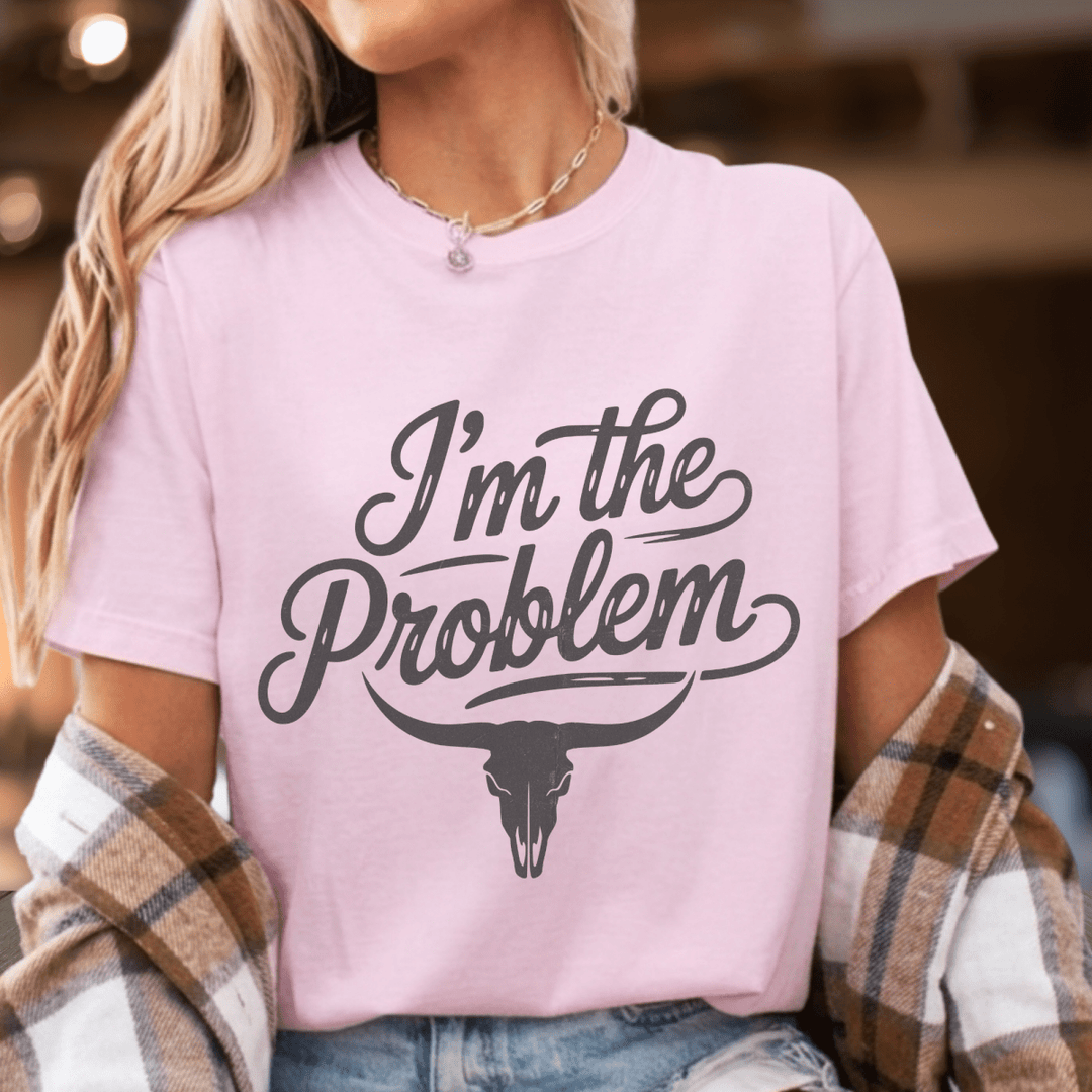I'm the Problem Country Concert Shirt - Sunlit Funlit | Graphic Tees for Country Concert Addicts