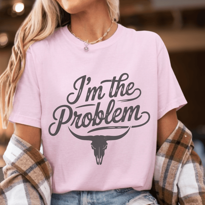 I'm the Problem Country Concert Shirt - Sunlit Funlit | Graphic Tees for Country Concert Addicts