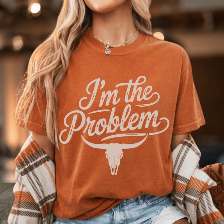 I'm the Problem Country Concert Shirt - Sunlit Funlit | Graphic Tees for Country Concert Addicts