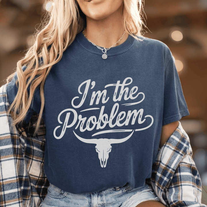 I'm the Problem Country Concert Shirt - Sunlit Funlit | Graphic Tees for Country Concert Addicts
