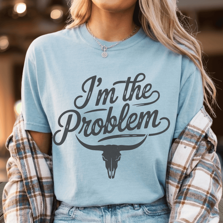 I'm the Problem Country Concert Shirt - Sunlit Funlit | Graphic Tees for Country Concert Addicts