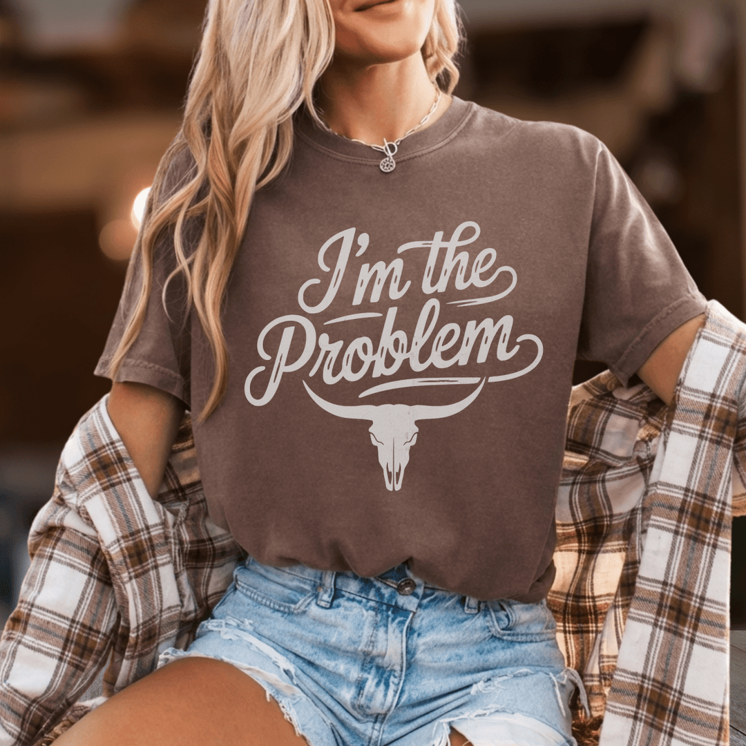 I'm the Problem Country Concert Shirt - Sunlit Funlit | Graphic Tees for Country Concert Addicts