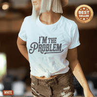 Thumbnail for I'm The Problem Lightweight Country Concert Tee - Sunlit Funlit | Graphic Tees for Country Concert Addicts