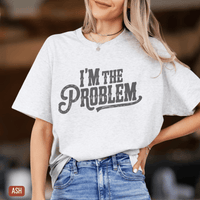 Thumbnail for I'm The Problem Lightweight Country Concert Tee - Sunlit Funlit | Graphic Tees for Country Concert Addicts