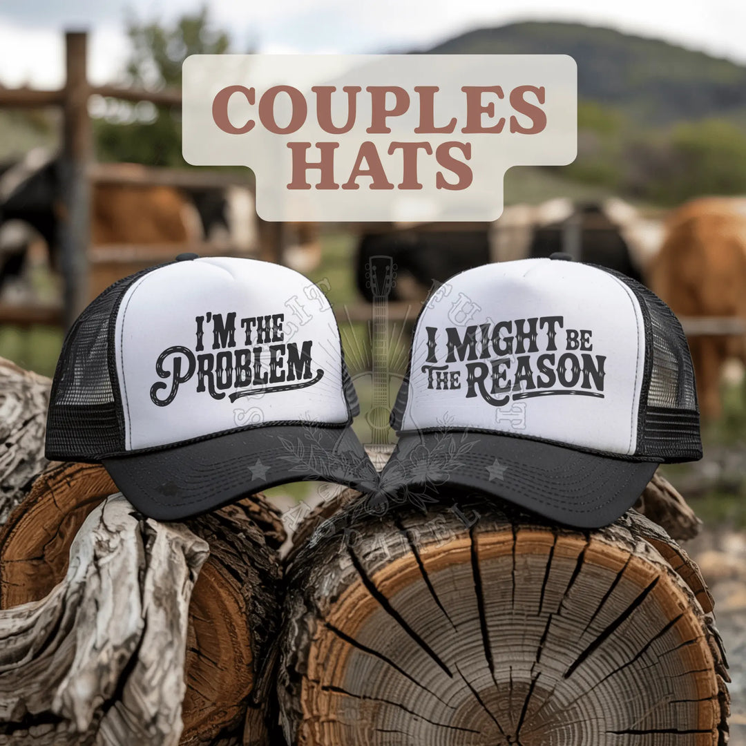 I'm the Problem Trucker Hat – Fun Country Concert Mesh Cap - Sunlit Funlit Country Music Tees