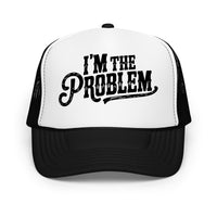 Thumbnail for I'm the Problem Trucker Hat – Fun Country Concert Mesh Cap - Sunlit Funlit Country Music Tees