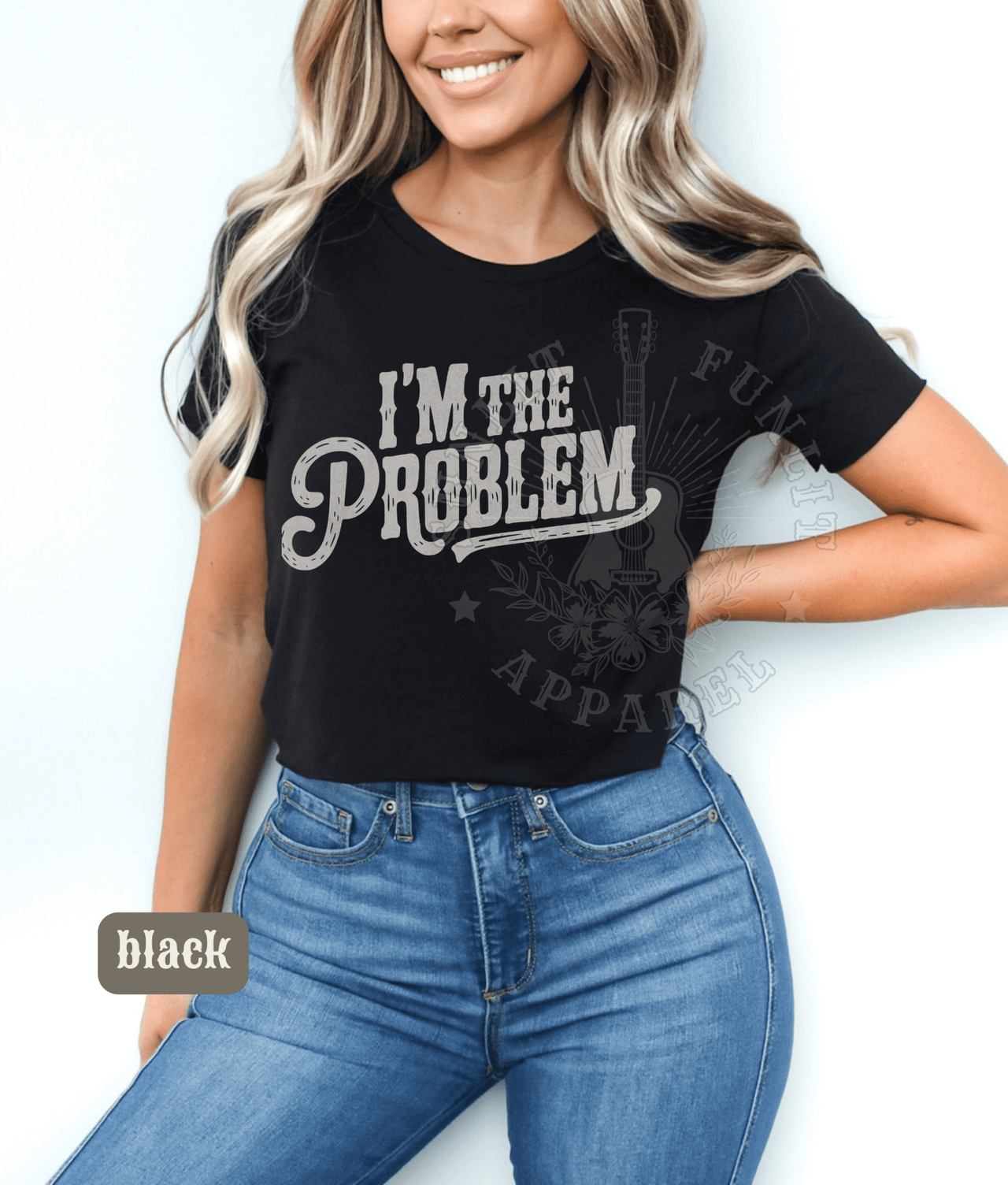 I'm The Problem Wallen Concert Crop Top - Sunlit Funlit | Graphic Tees for Country Concert Addicts