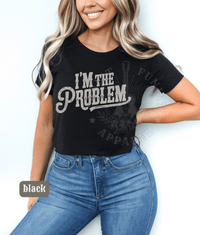 Thumbnail for I'm The Problem Wallen Concert Crop Top - Sunlit Funlit | Graphic Tees for Country Concert Addicts