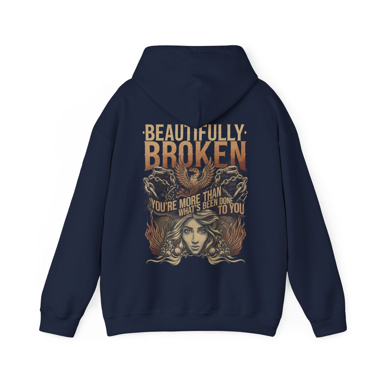 Jelly Beautifully Broken Double Sided Hoodie - Adult Unisex - Sunlit Funlit Country Music Tees