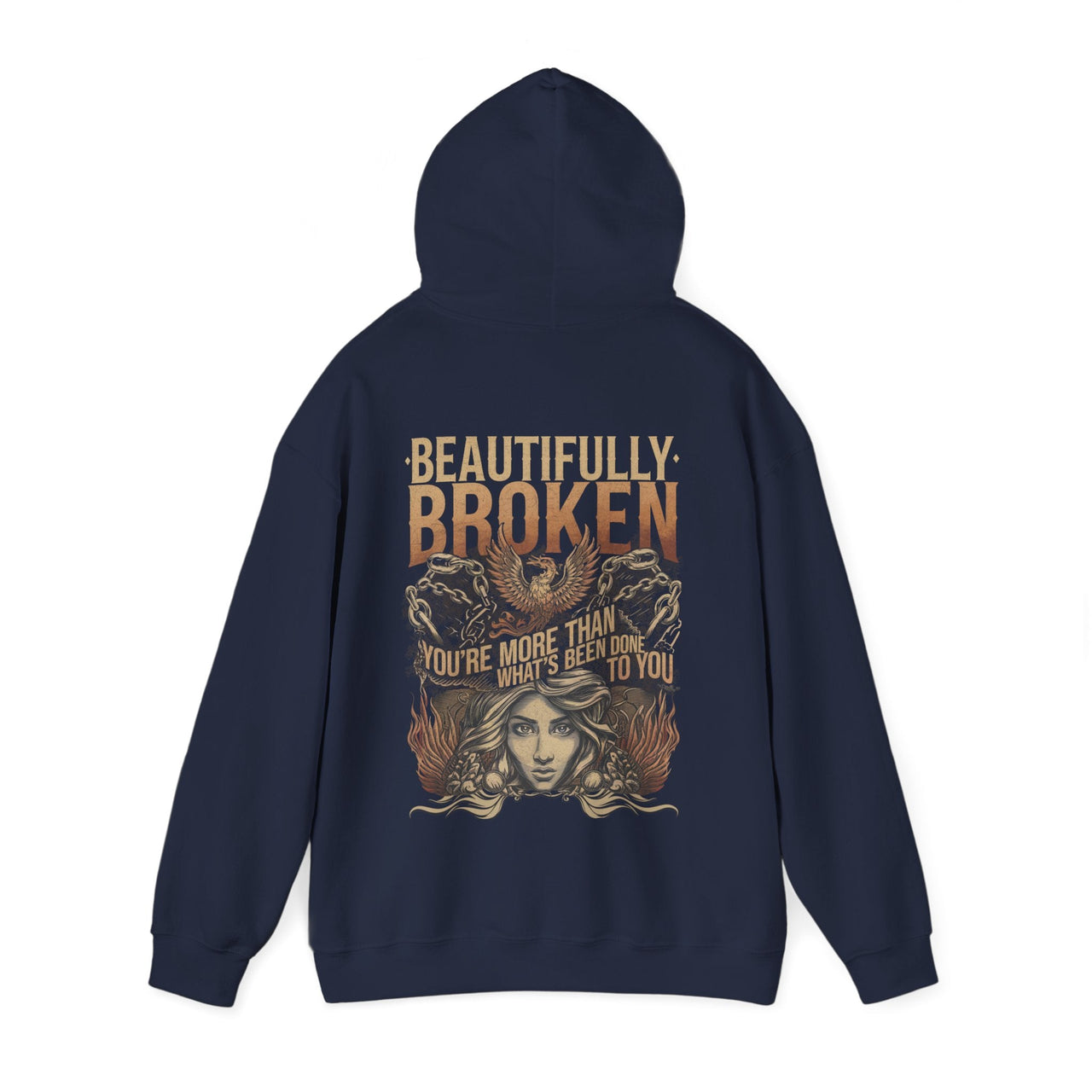 Jelly Beautifully Broken Double Sided Hoodie - Adult Unisex - Sunlit Funlit Country Music Tees